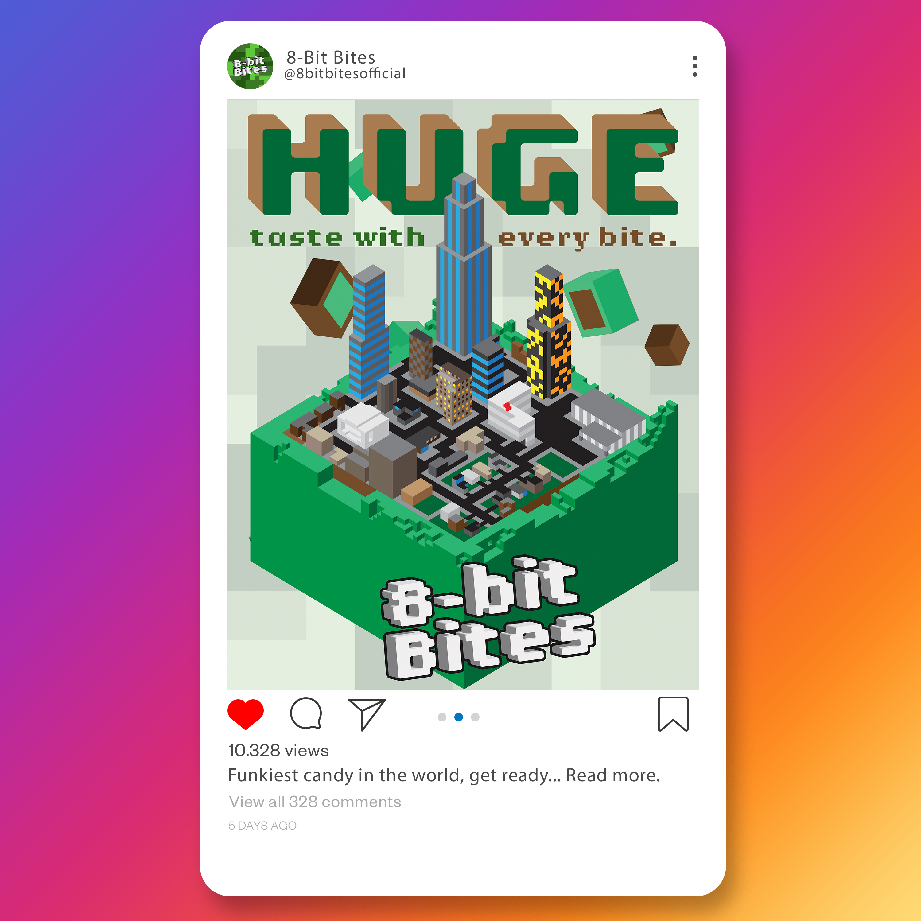 A mockup of the ad for an Instagram post.